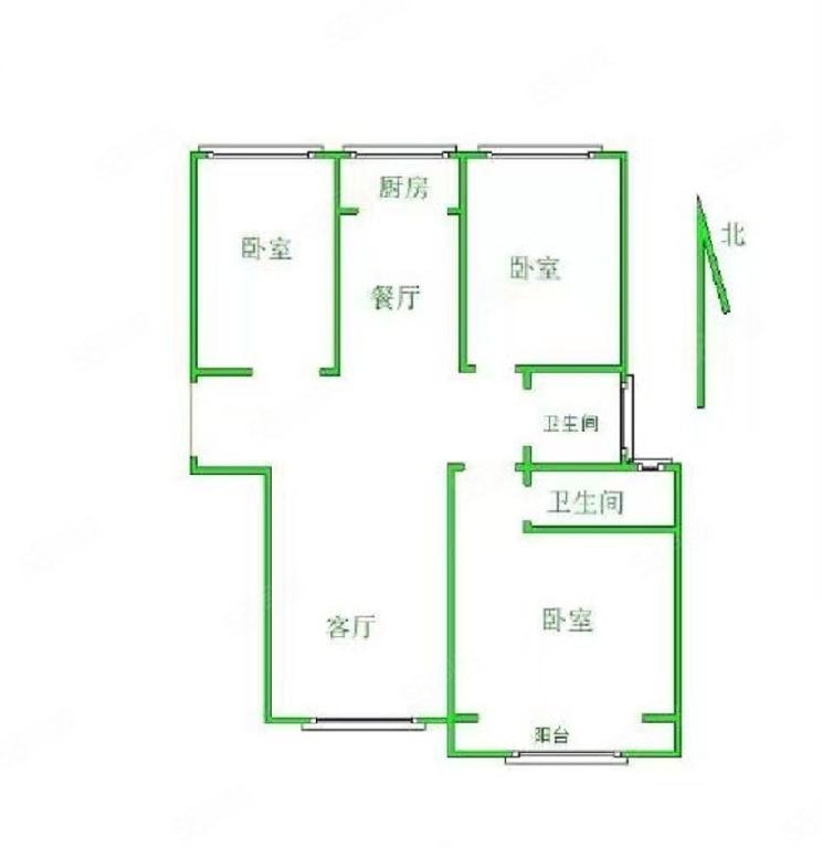 东湖印象3室2厅2卫111㎡南北130.6万