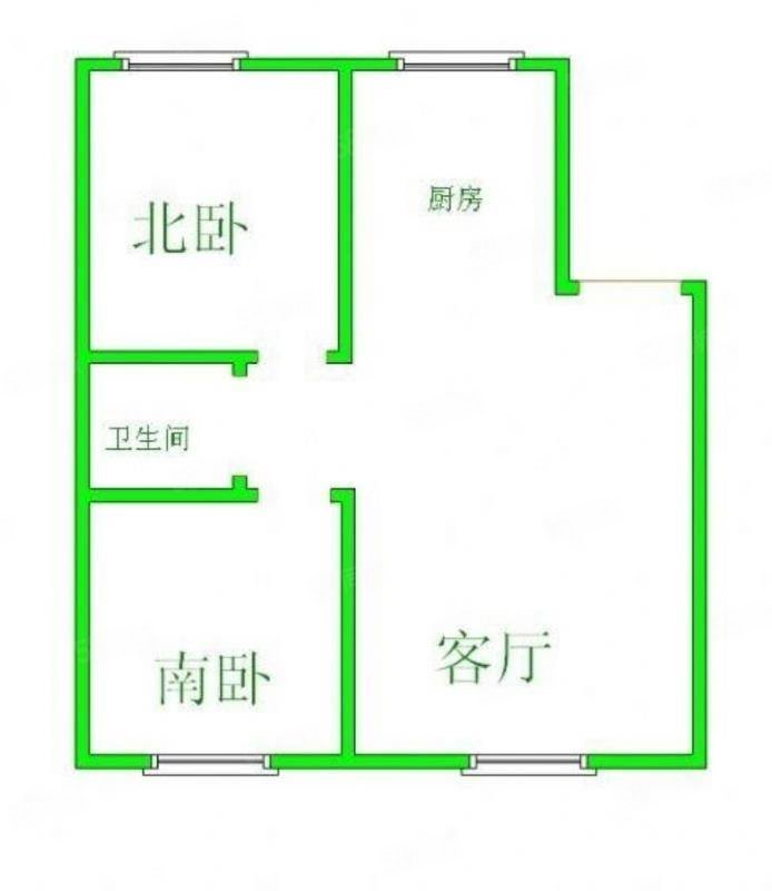 含情园社区3室1厅1卫80㎡南北17万