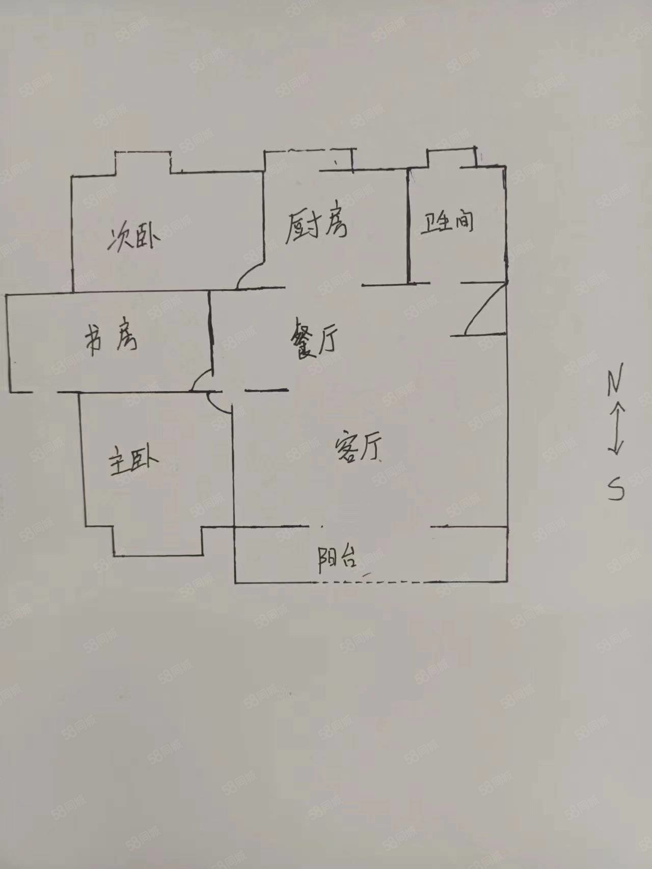 骆兴家园(西区)3室2厅1卫82.96㎡南北128万