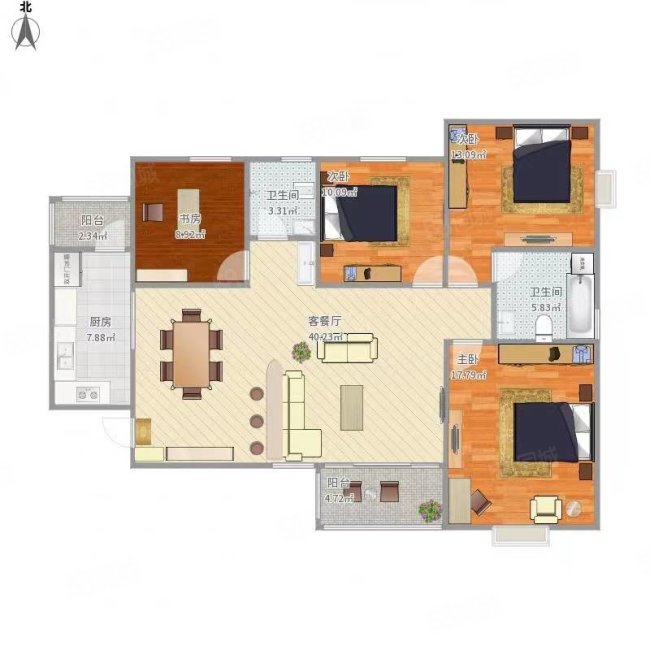 诚心卖时代俊园商业街地块140平端头房 三面采光楼层好带车位