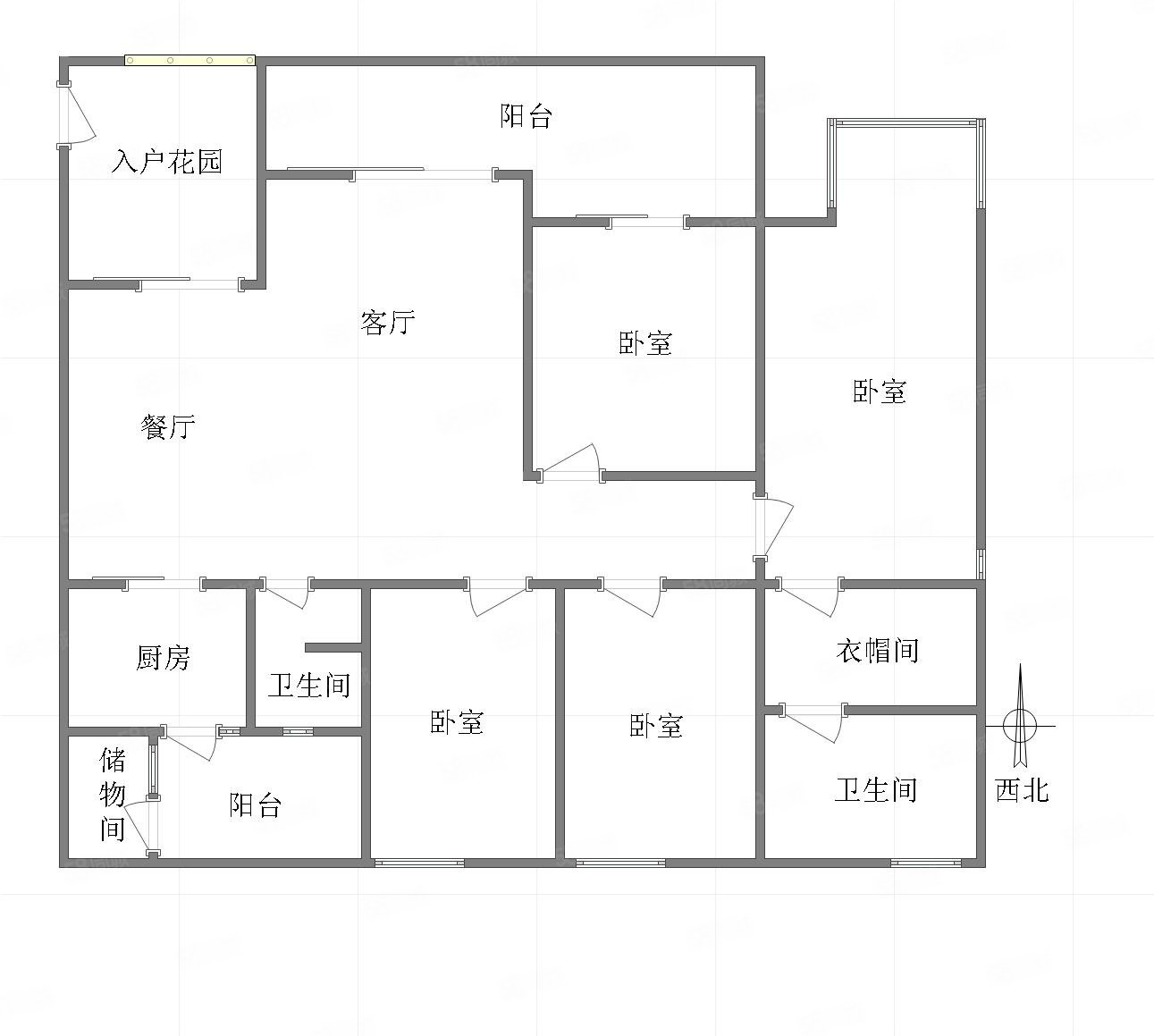 融侨城(二期A区)4室2厅2卫165㎡西北293.5万