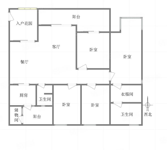 融侨城(二期A区)4室2厅2卫165㎡西北293.5万