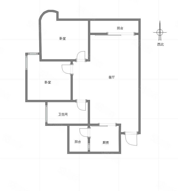 珊瑚水岸(一期)2室2厅1卫94.58㎡北128万