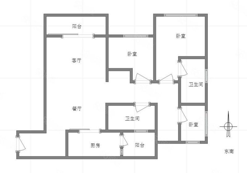 融创欧麓花园城博琅郡(一期)3室2厅2卫99.67㎡南88万