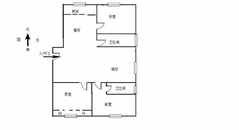 金帝惠贤府3室2厅2卫132㎡南北115万