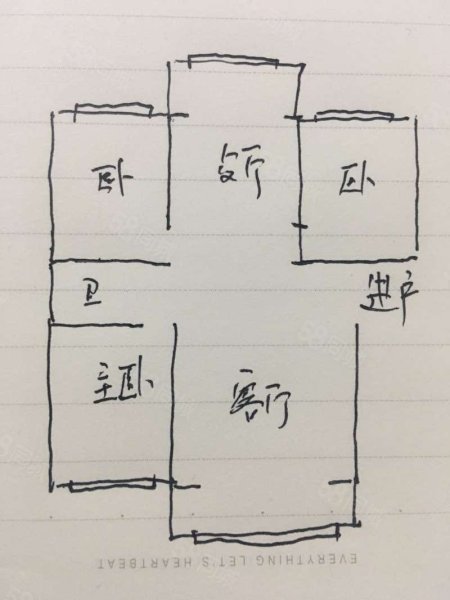 南湖审计局家属院2室2厅1卫78㎡南北81.5万