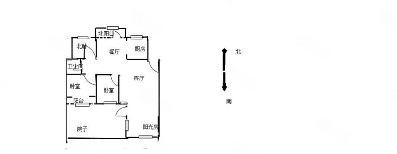 凤凰太阳城3室2厅1卫116㎡南北72万