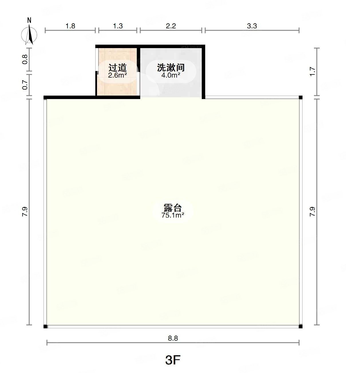 联投金色港湾4室3厅2卫85.59㎡南北265万