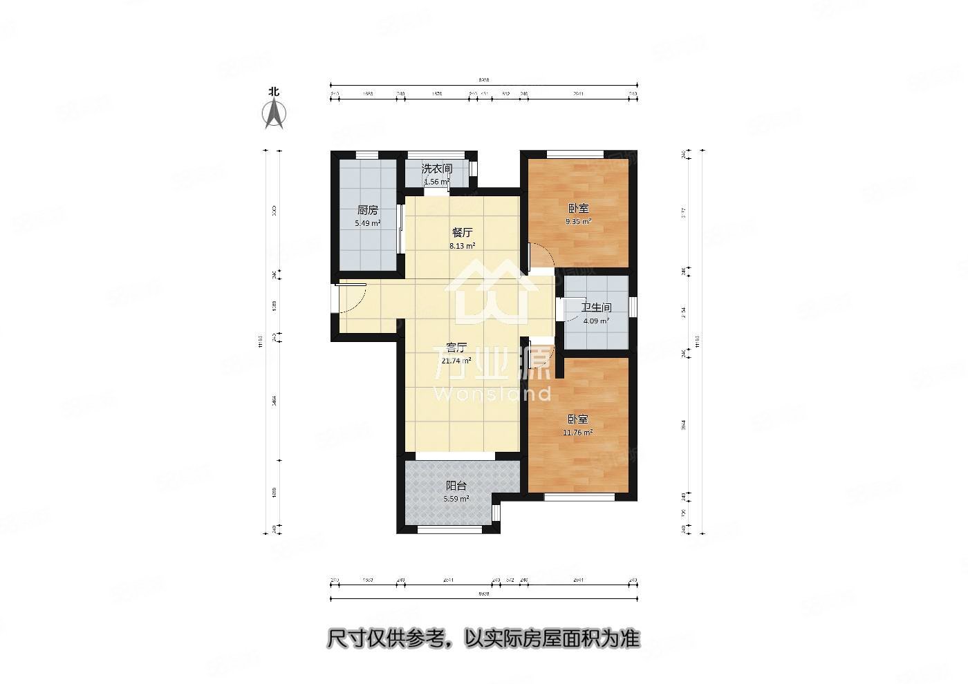 【10图】生态城起步区 南北通透 自住房160万,万科锦庐(滨海)-天津58