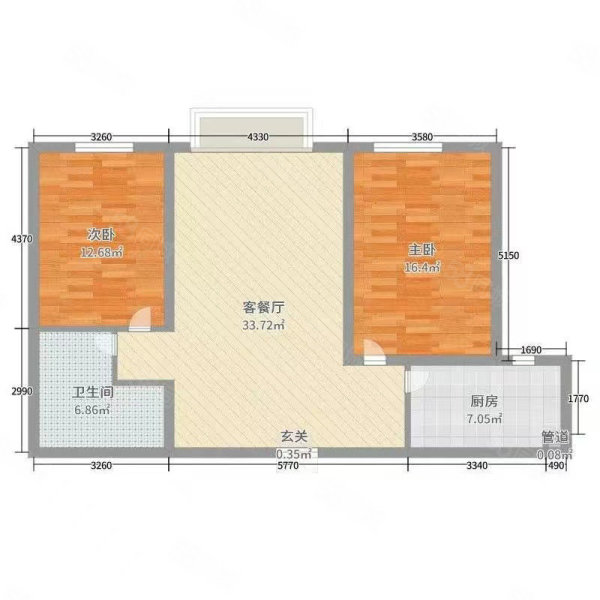 祁连路班玛干休所2室2厅1卫73㎡南北56万