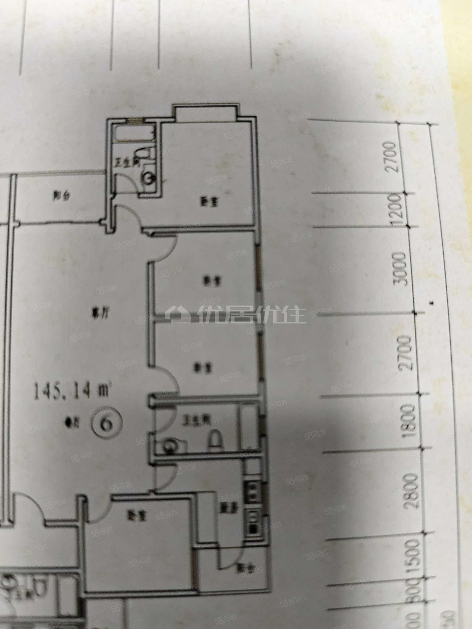 花果园C区4室2厅2卫140.99㎡东南85万