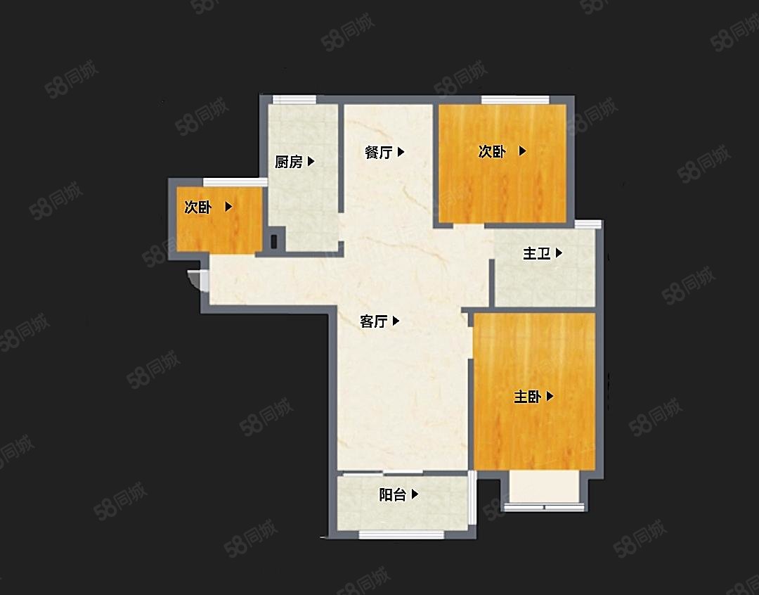力寺家园3室2厅2卫121㎡南北28万
