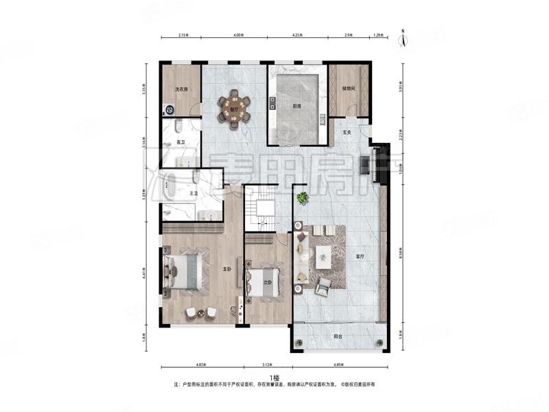 朱雀門小區(qū)4室2廳3衛(wèi)326.02㎡南北4800萬(wàn)
