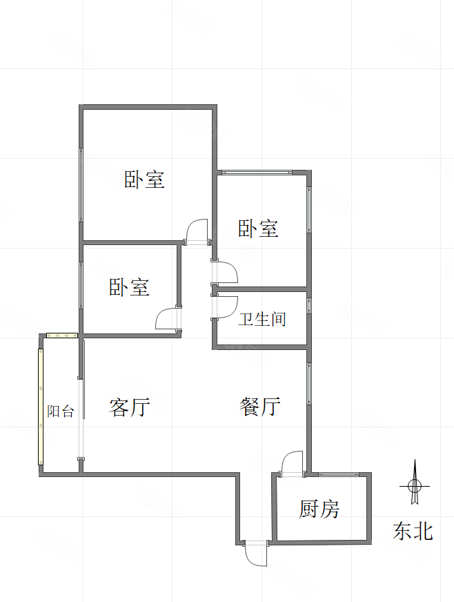 首钢美利山公园城市3室2厅1卫99.2㎡南北117万