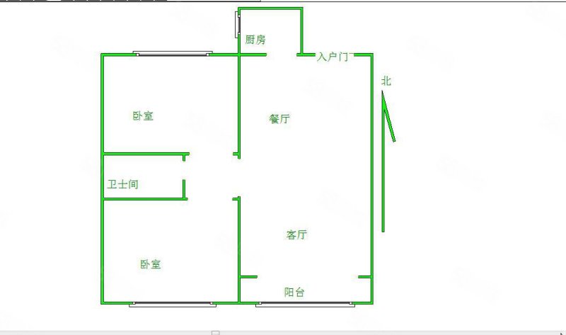 直隶新城文苑2室2厅1卫97㎡南102万