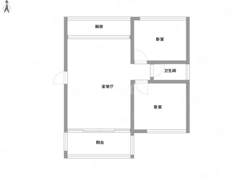 南棉印染分厂生活区2室2厅1卫76.29㎡南北40万