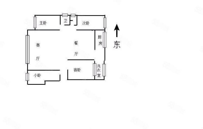 汇东骏园4室2厅2卫138㎡南北62万