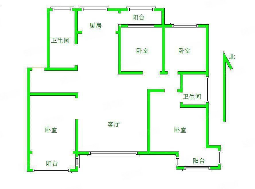 鑫和花园4室2厅2卫214㎡南北188万