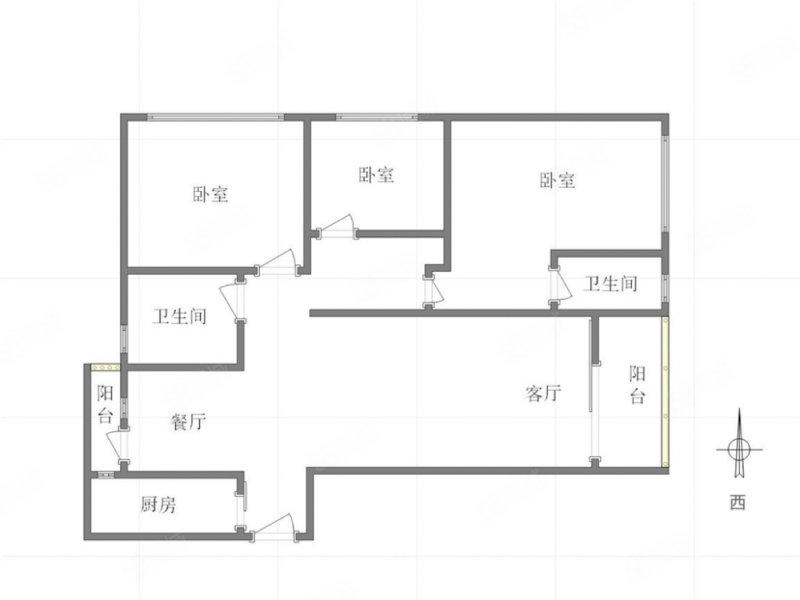 约克郡壹號湖畔3室2厅2卫114㎡南北230万