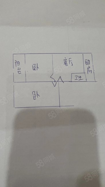 东桂苑2室1厅1卫59.08㎡南北57.8万