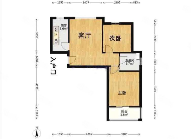 联心嘉园(南区)2室1厅1卫75㎡南北88万