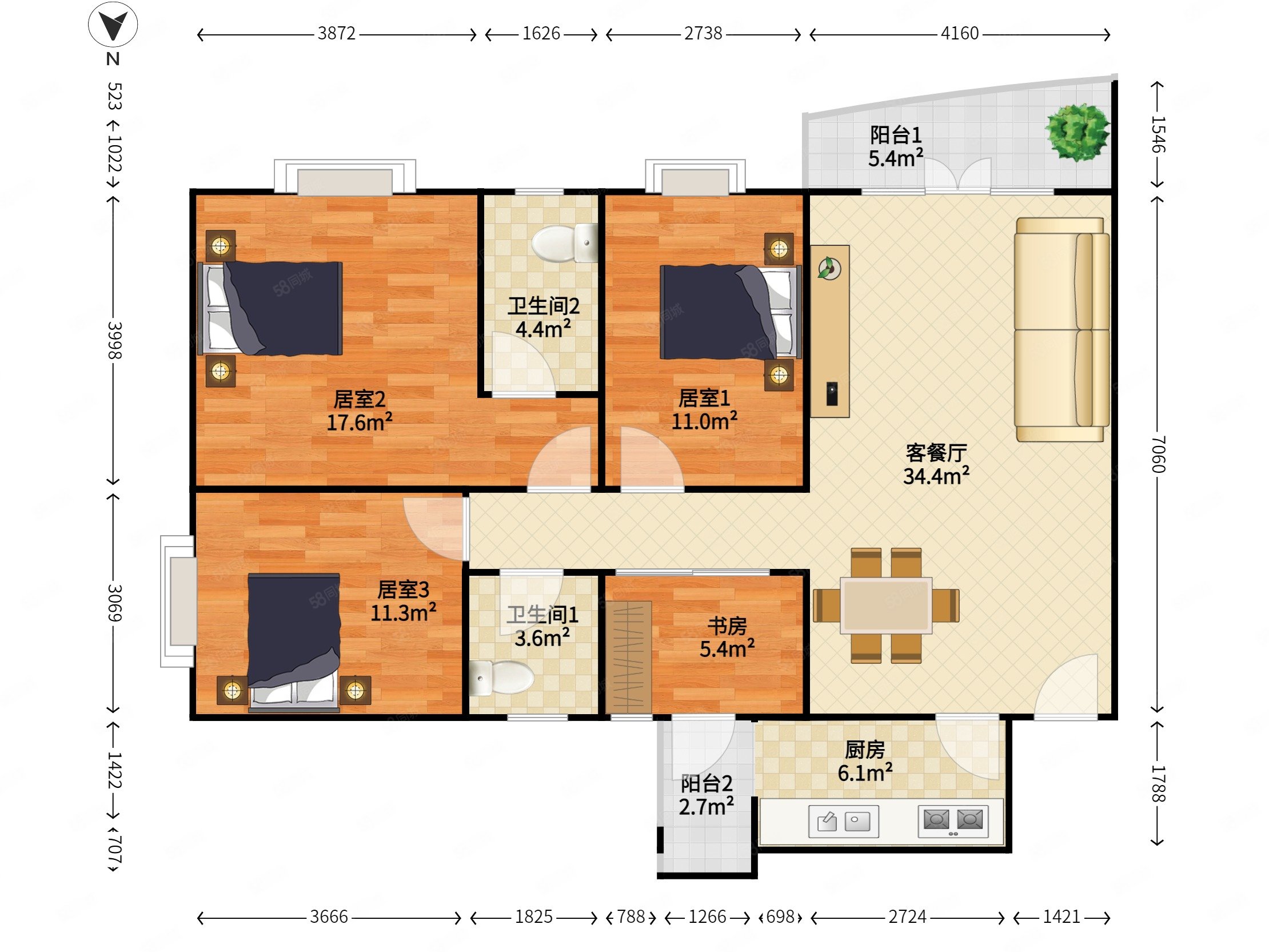 富源华语大四房出售地铁口物业福外南驻守