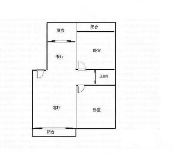 黄金嘉园2室2厅1卫97.99㎡西南114万