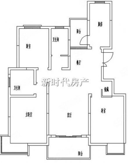 国信龙湖世家3室2厅2卫120.44㎡南北180万