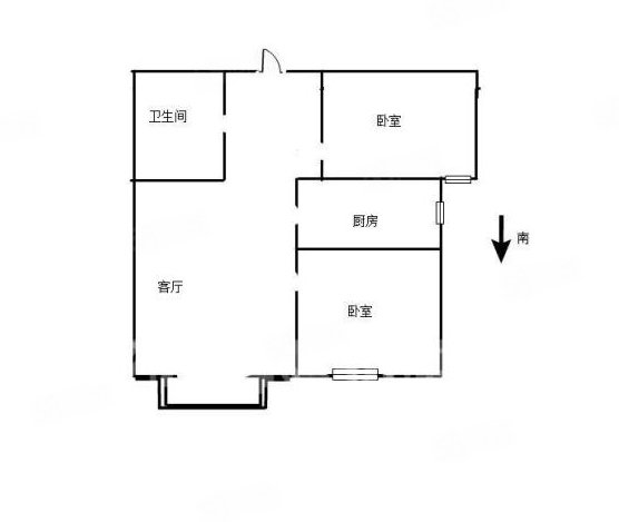 汉滨城市花园2室1厅1卫89㎡南68万