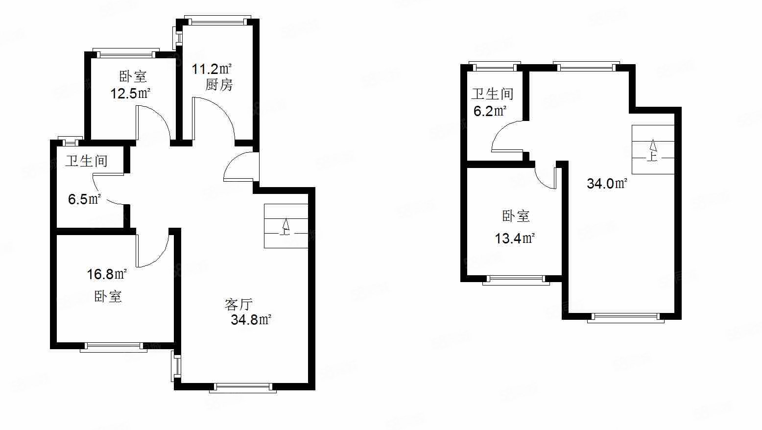 第六田园优仕家园1室0厅0卫84㎡南306万