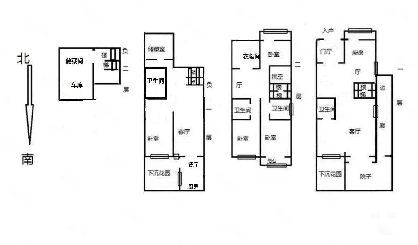益田遠(yuǎn)洋萬和風(fēng)景4室5廳4衛(wèi)329.28㎡南北610萬