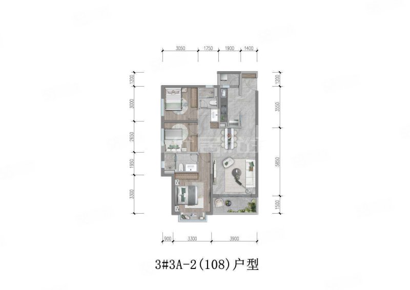 怡锦苑(北区)3室2厅1卫104㎡东115万