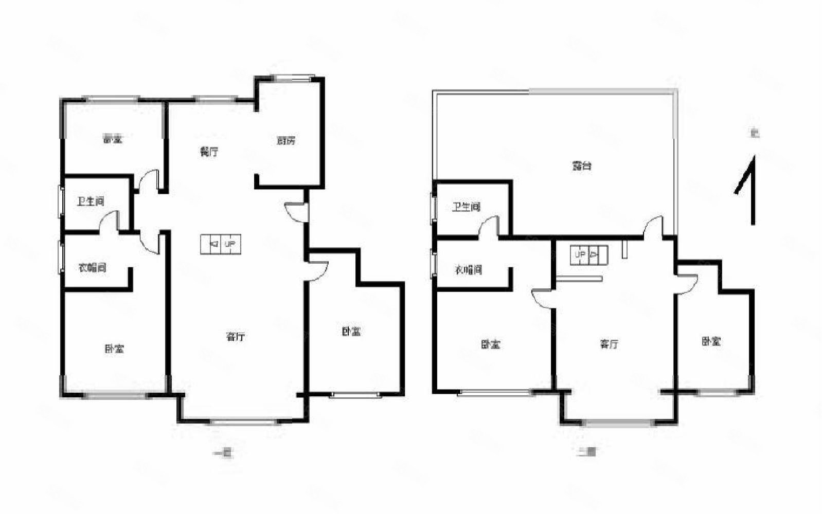 急售红山郡精装复式5室双卫送60平平台全明户型