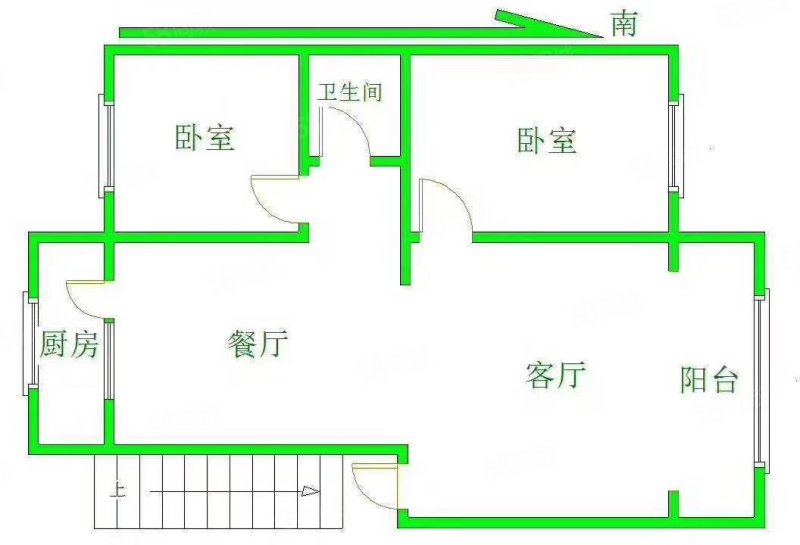 龙泽鑫城3室2厅2卫121㎡南北57万