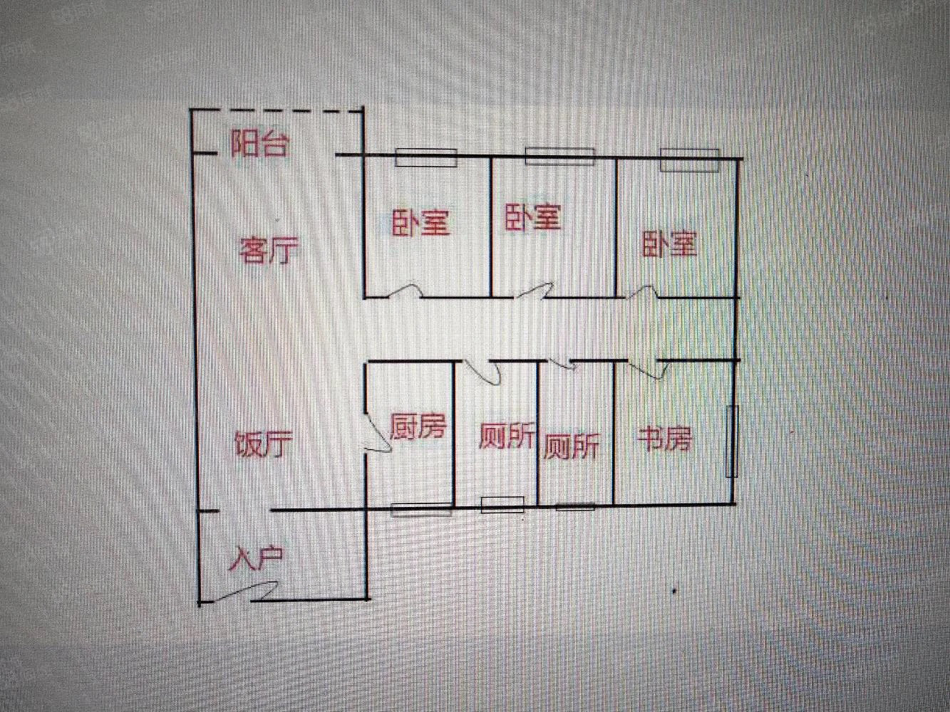 恒信荣廷4室2厅2卫132㎡南北75.5万