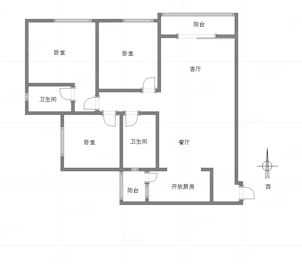 保利椰风半岛3室2厅2卫104㎡东122万