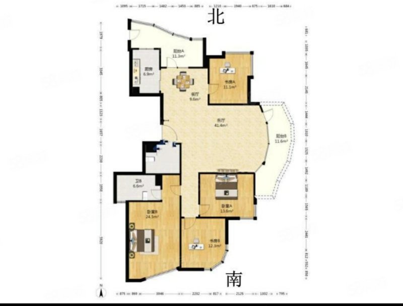 皇冠花园(一期)4室2厅2卫191.08㎡南500万