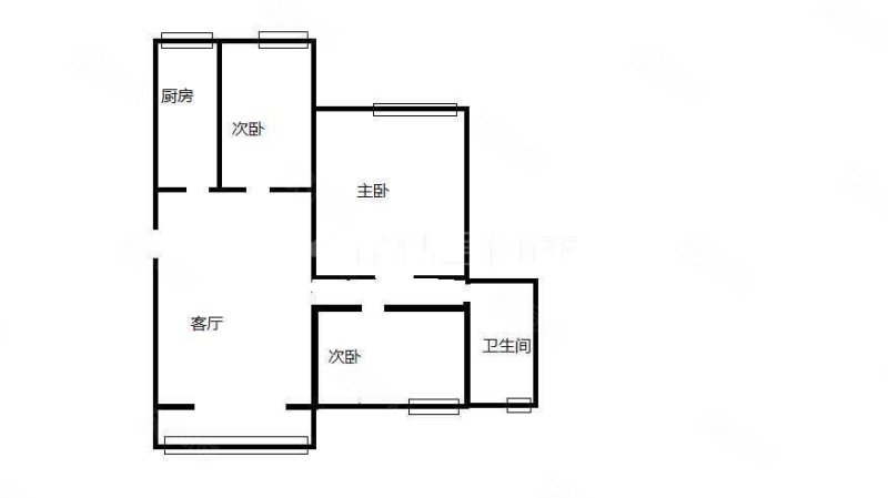 民益家园3室2厅1卫88㎡南北57万