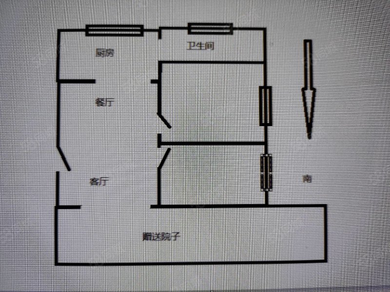 昆明公交集团有限责任公司大观楼住宅区2室2厅1卫62㎡南北74万