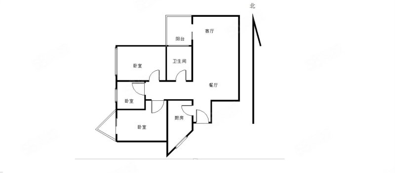 时代玫瑰园3室2厅1卫98㎡南330万