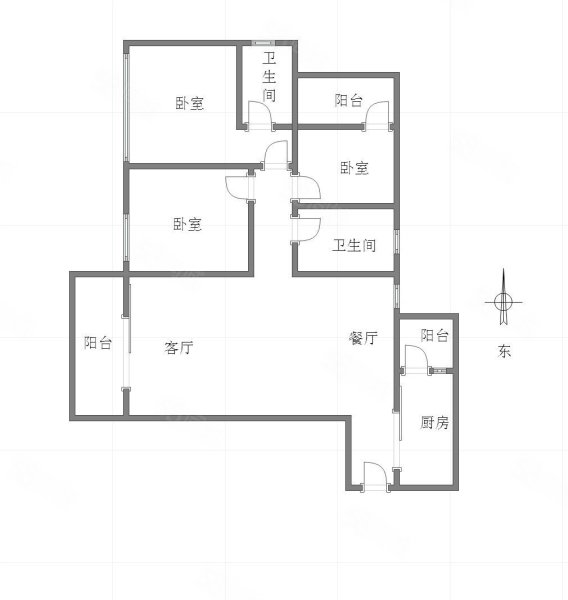 鲁能北渝星城3室2厅2卫93.49㎡南北78万