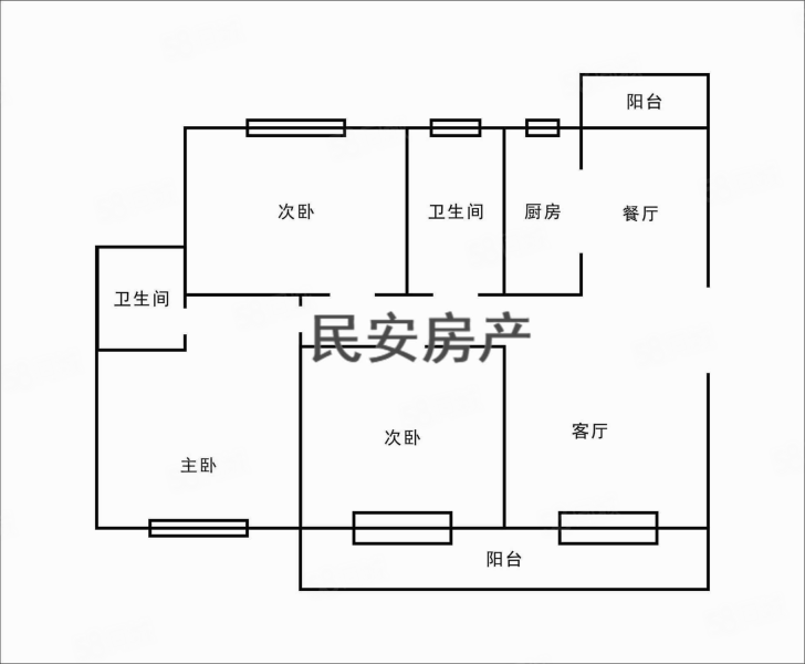 碧桂园黄金时代柳林苑3室2厅2卫126㎡南北110万