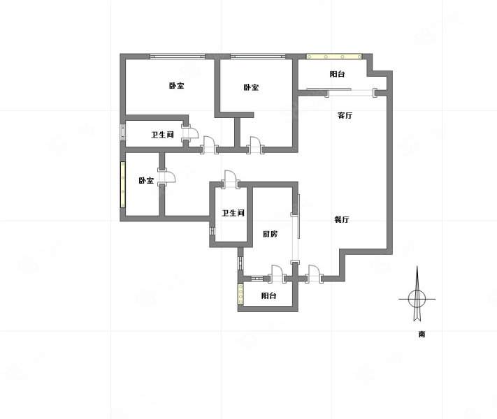 远洋九公子3室2厅2卫105㎡南112万