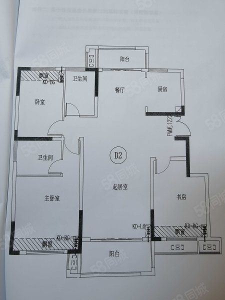 森林语润园3室2厅2卫127.38㎡南77.66万