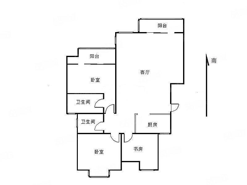 扬州天下东升苑3室2厅2卫118㎡南北159.6万