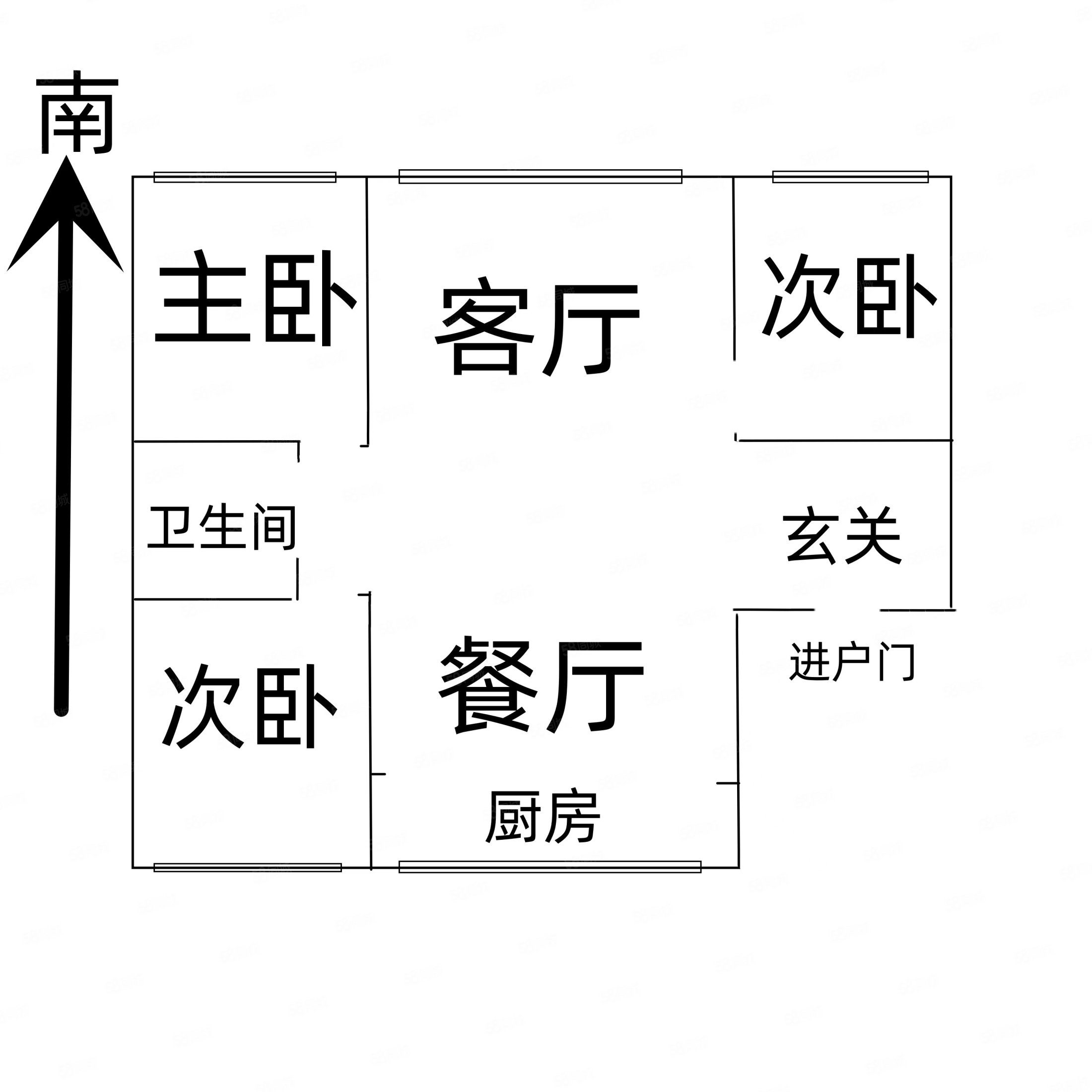 前锋汽贸小区3室2厅1卫130㎡南北55.5万