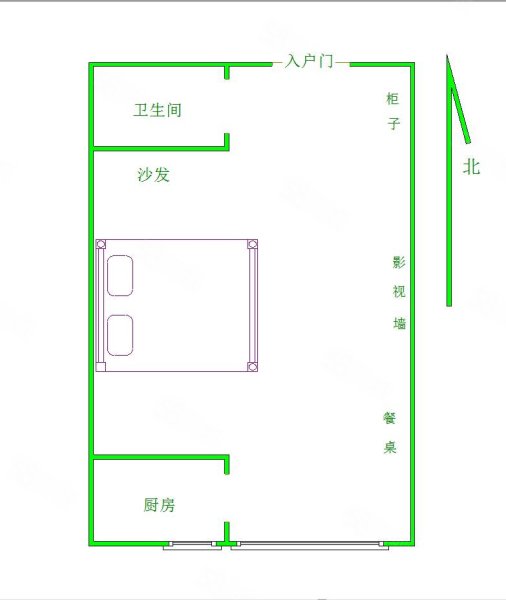 IMAGE未来像素1室1厅1卫48㎡南北27.2万