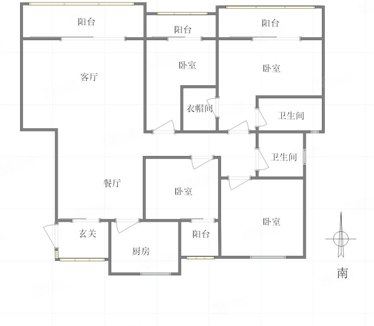 绿地御江山4室2厅2卫155.89㎡南225万