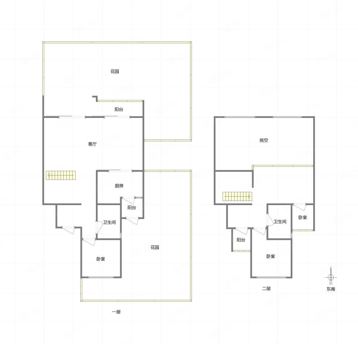 复地君屿墅3室2厅2卫152.95㎡南243万