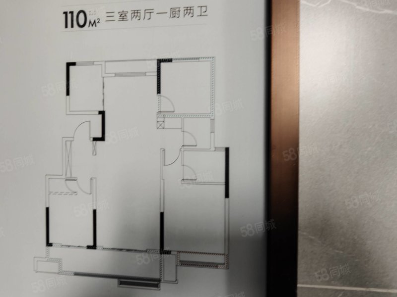 碧桂园天玺3室2厅2卫130㎡南北90万